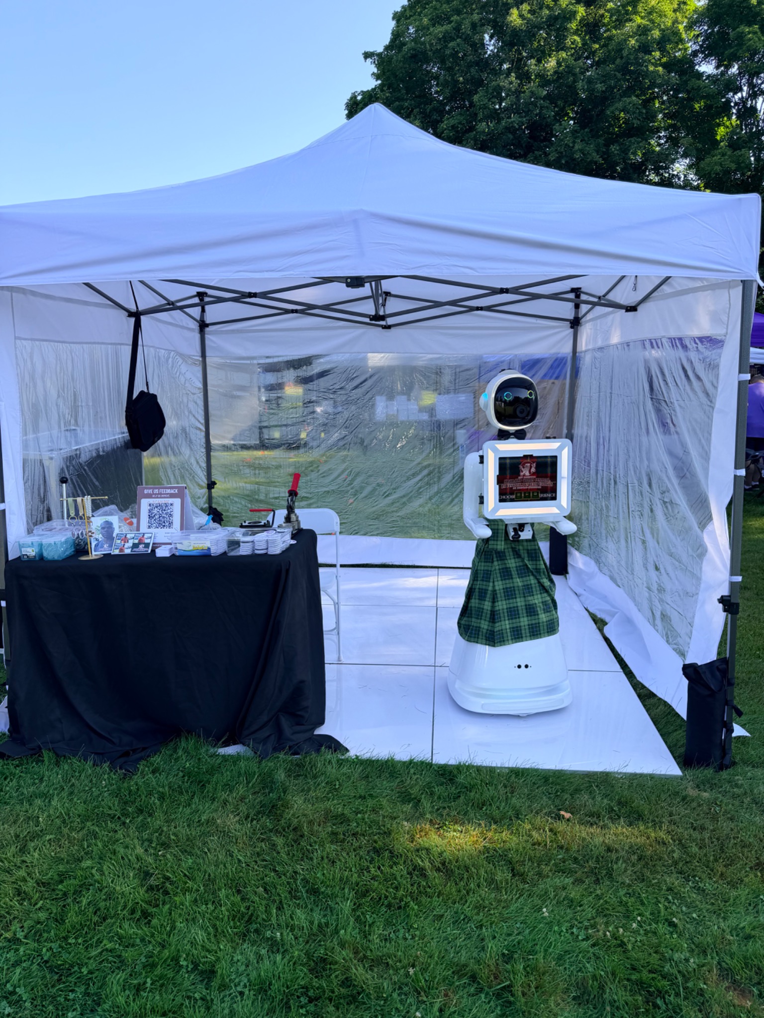 Cinderella Robot Photobooth outdoor event activation